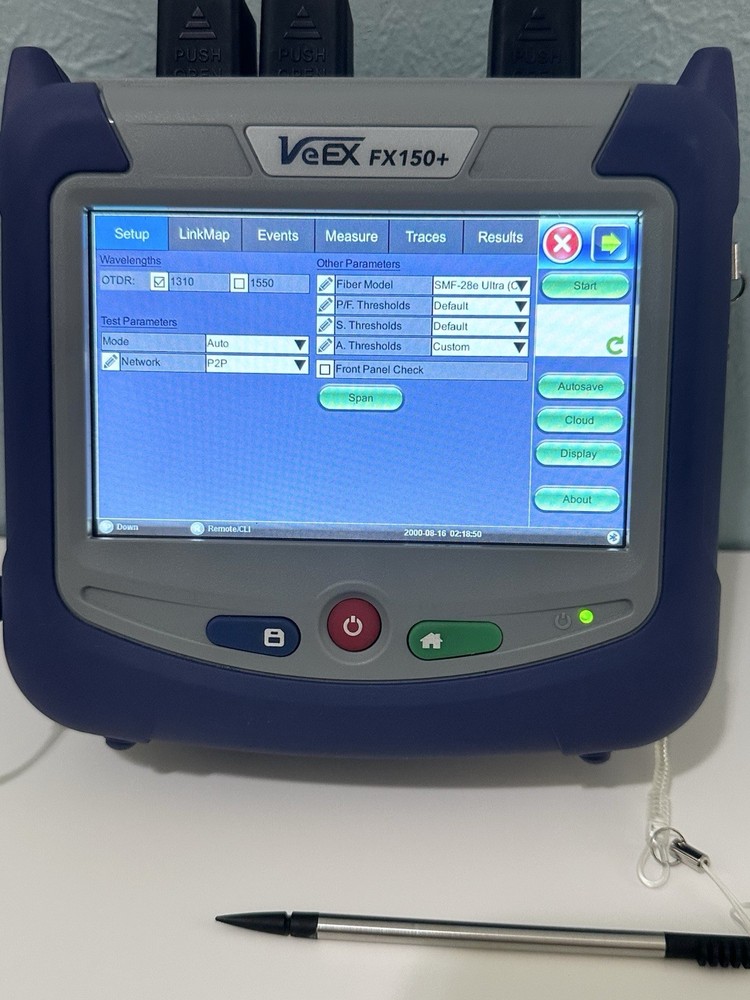 VeEX FX 150+ OTDR WiFi & Bluetooth Optical Time