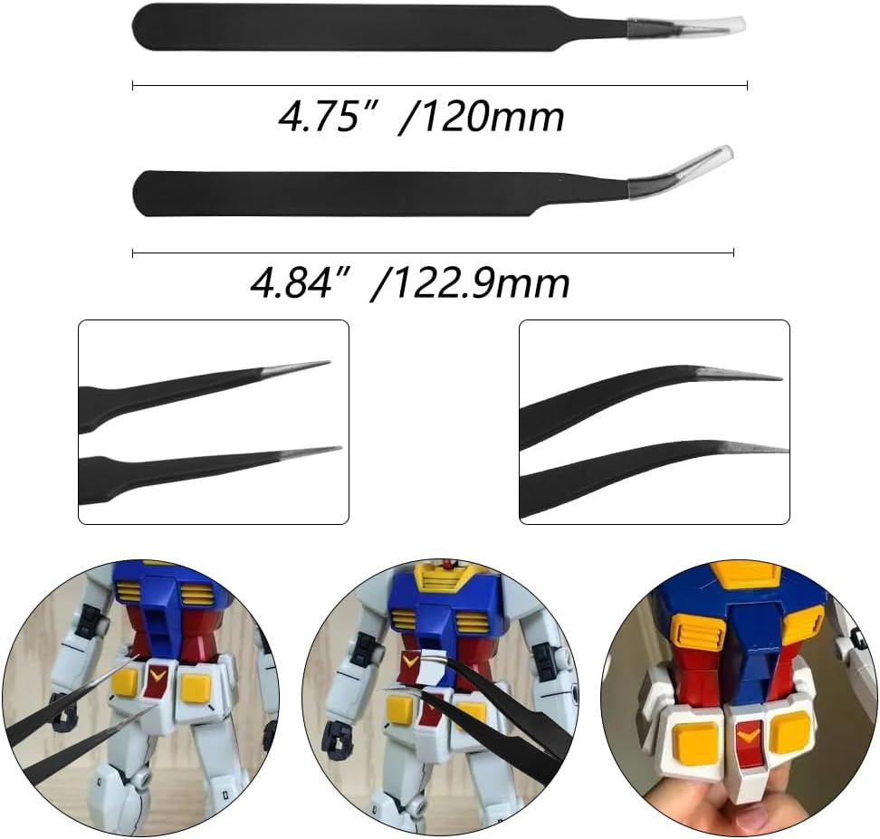 24PCS Modeler Basic Tools Craft Set Gundam Model Tools Kit with Plastic Box for