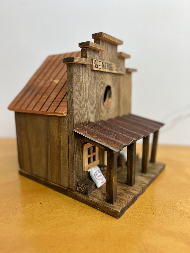 Handcrafted Cedar General Store Birdhouse