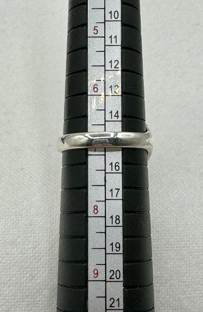 Ruby Fuchsite 925 Sterling Ring With Beaded Edge Healing Size 6.75