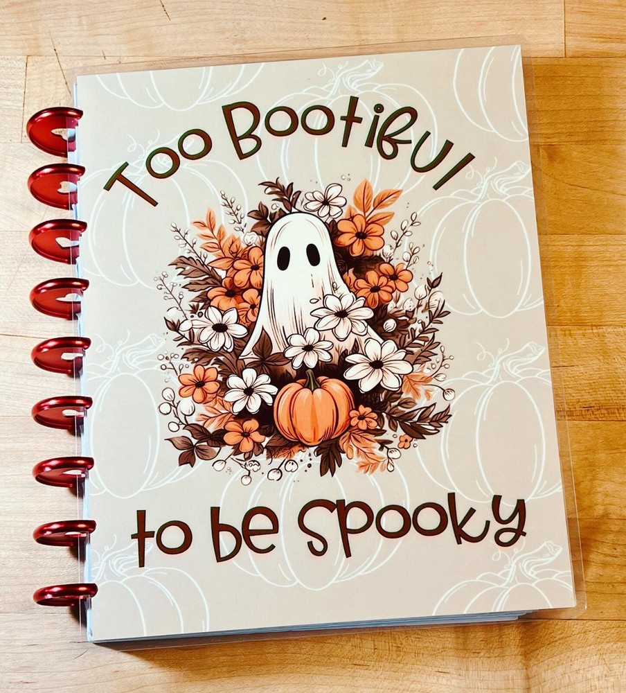 Cute Bootiful Spooky Ghost Fall Cover Set for use with Classic Happy Planner-