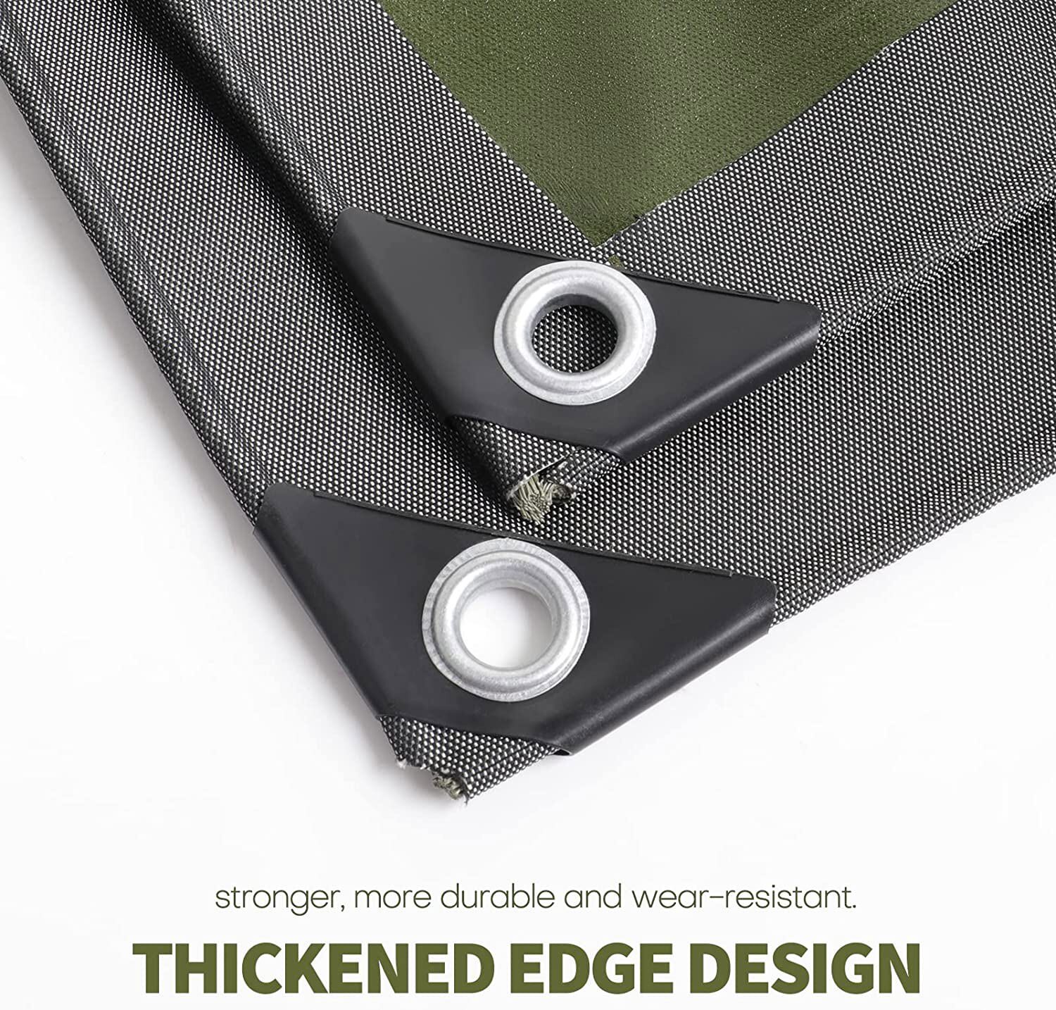 16oz Heavy Duty Canvas Tarp Tarpaulin Thick Camping Garden Cotton Shade Tent