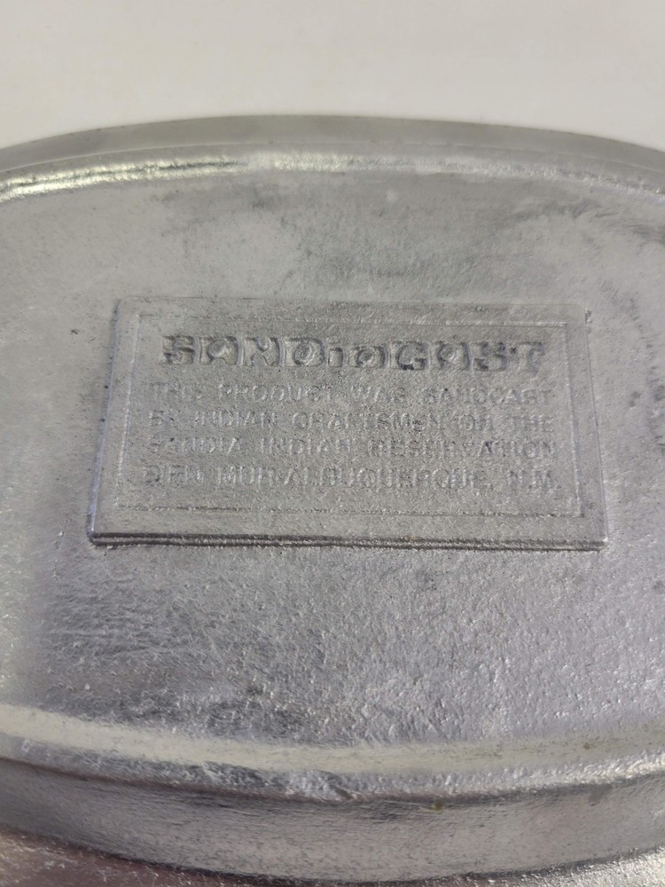 Sandcast aluminum rectangular Serving Platter Sandia New Mexico