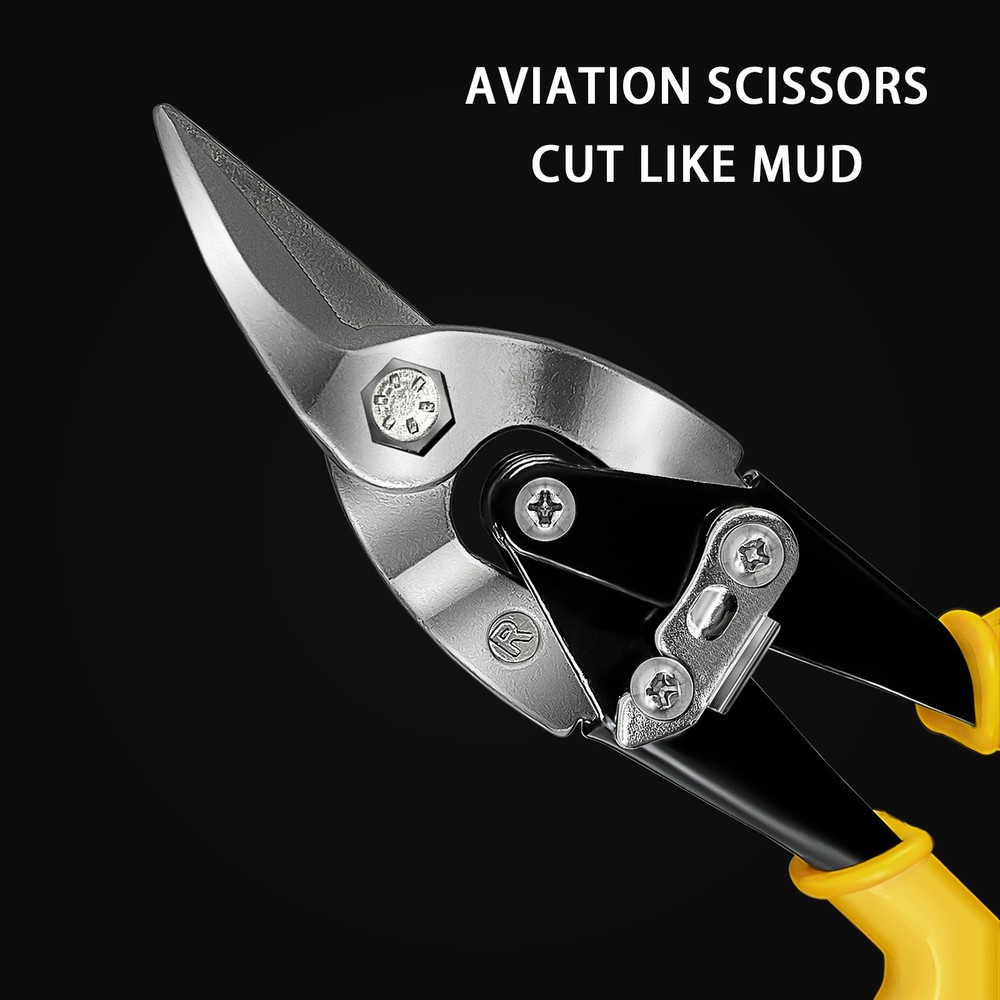 Automatic Aviation Tin Snips Silverline Right Cut Metal Cutter Shears Scissors