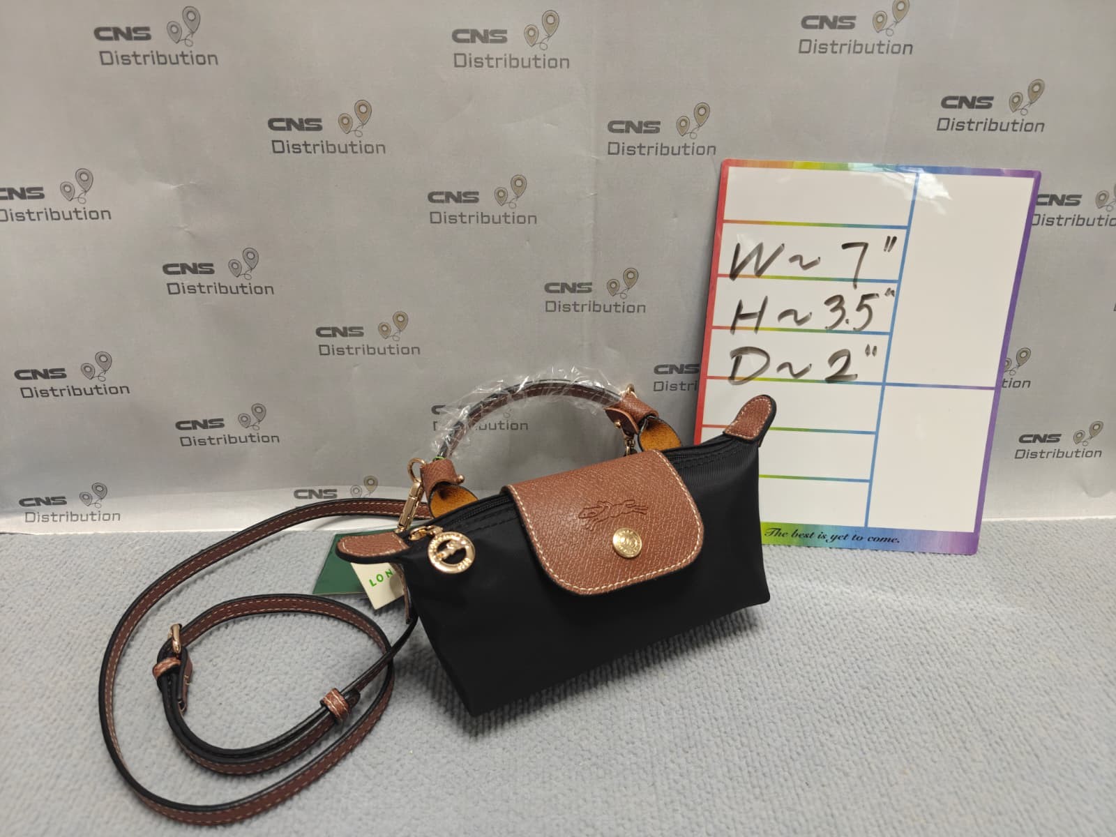 NEW US STOCK & SHIP LongChamp cosmedic bag (black) LPW