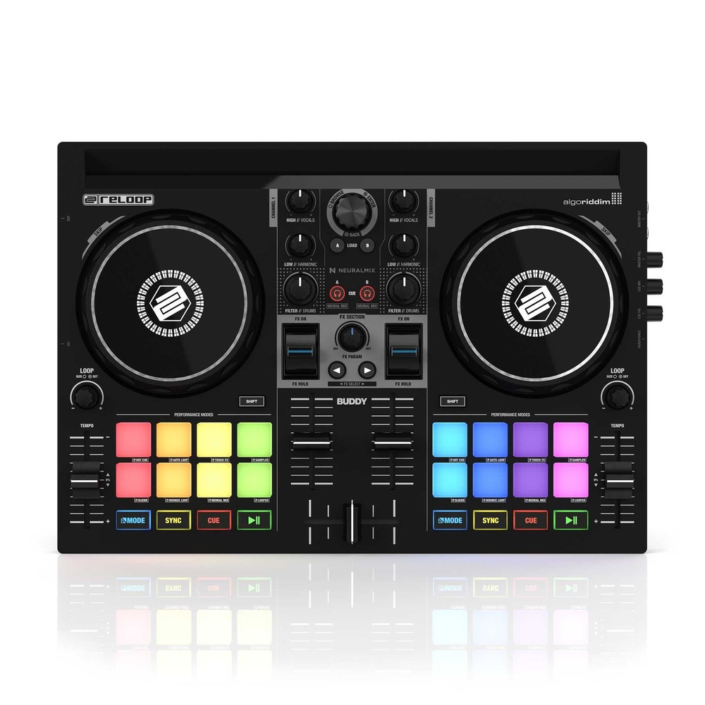 Reloop Buddy Compact 2-Deck DJAY Controller for iOS, iPAD OS, Android, Mac & PC