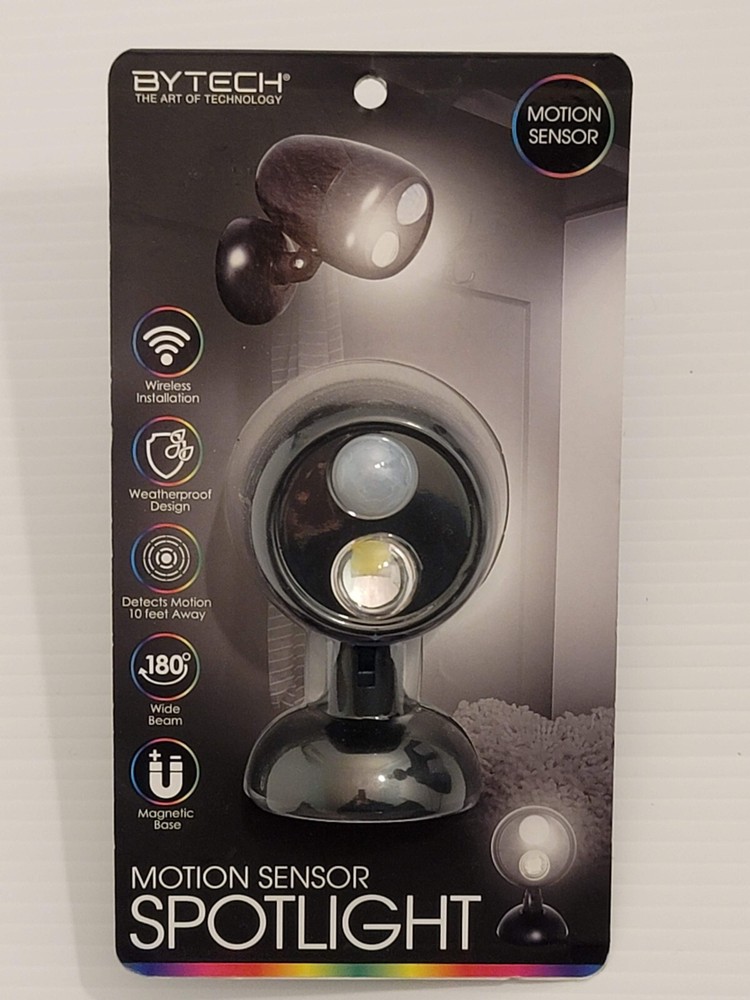 Bytech BYMCMS102BK Motion Sensor Spot Light