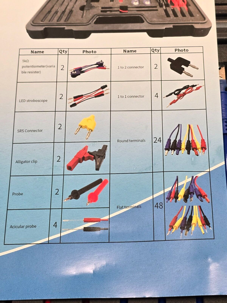 92pc Master Electrical Test Lead, Sensor Simulator & Terminal Adapter Set 92ELHC
