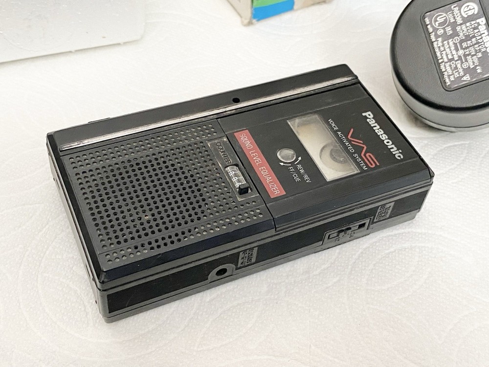 Panasonic RN-190 Microcassette Recorder, AC Adaptor. UNTESTED, Unknown Condition