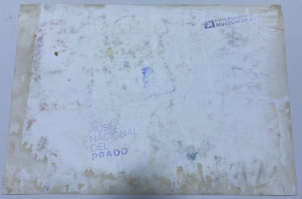 JOHN SINGER SARGENT Drawing on paper (Handmade) signed and stamped mixed media.