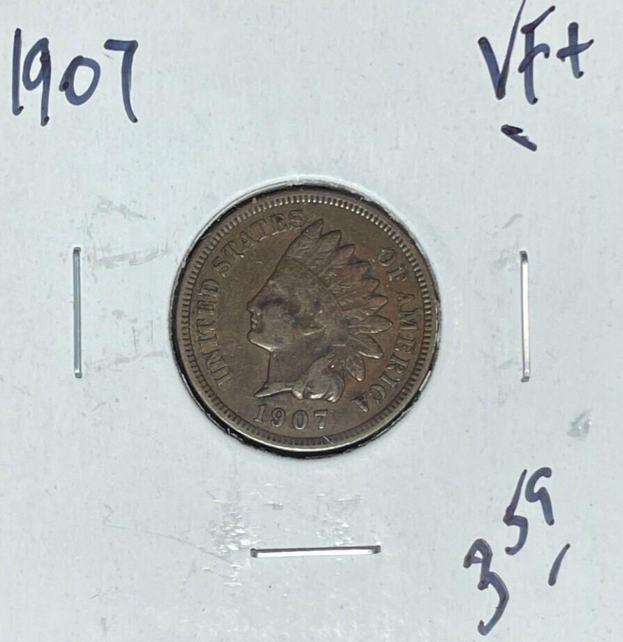 1907 INDIAN HEAD CENT ~ VF ~NICE COIN~