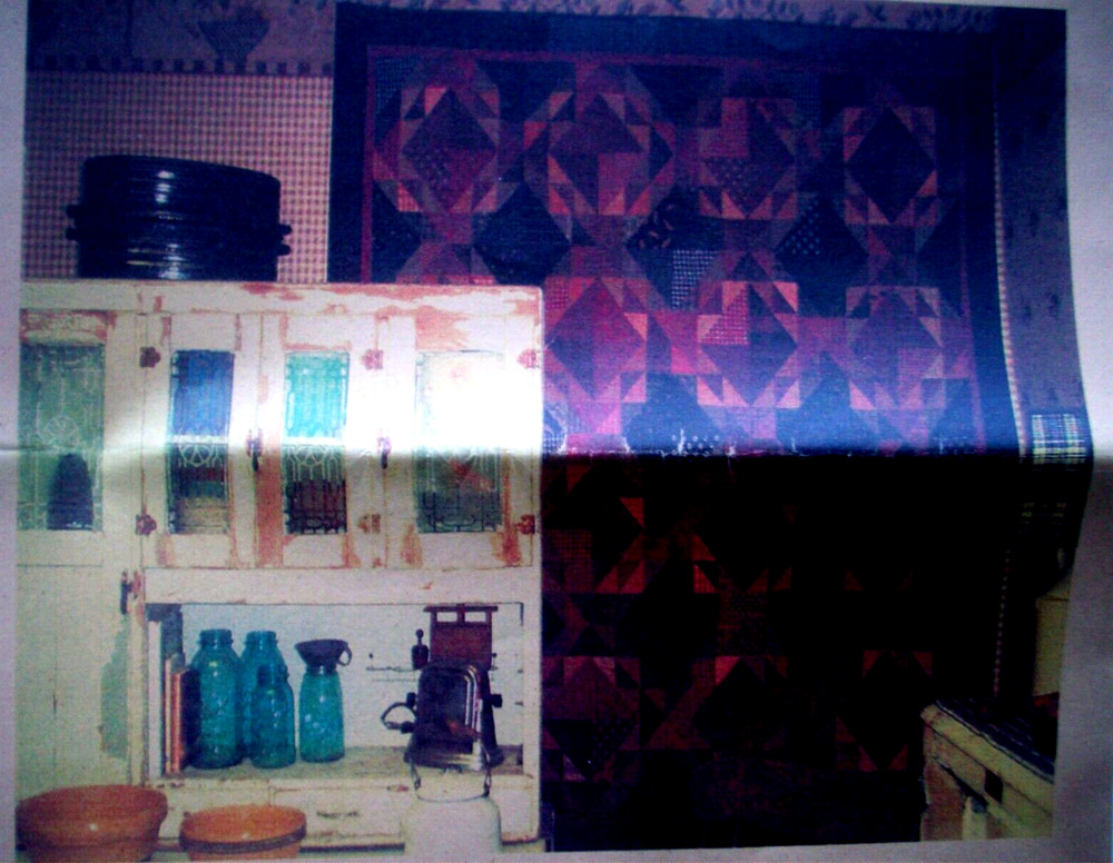 Gramma's Vegetable Soup primitive patchwork quilt pattern *B