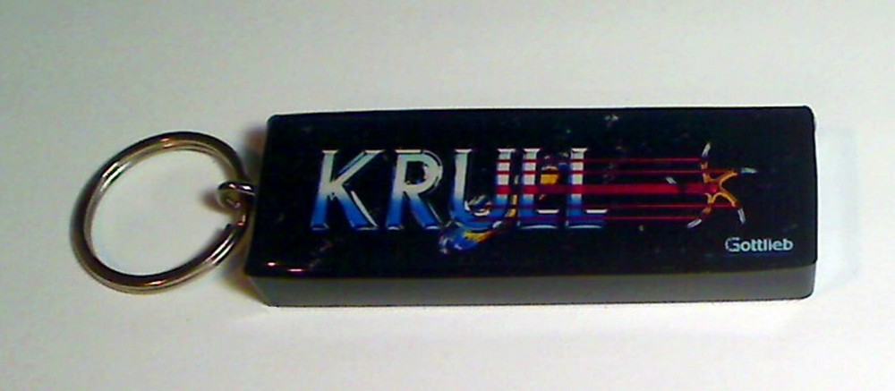 Krull Arcade Marquee Coin Door accessory Keychain