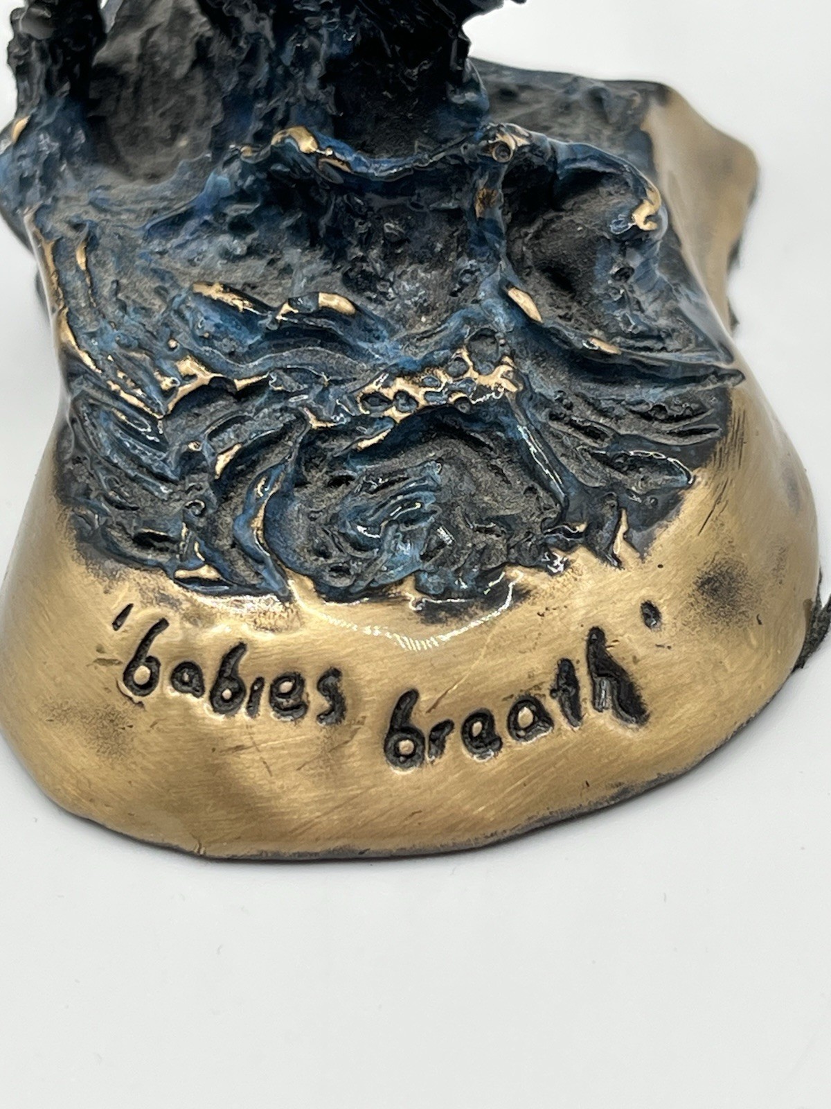 Joseph Francis Quillan "Babies Breath" Bronze Dolphin Sculpture Signed Ltd Ed