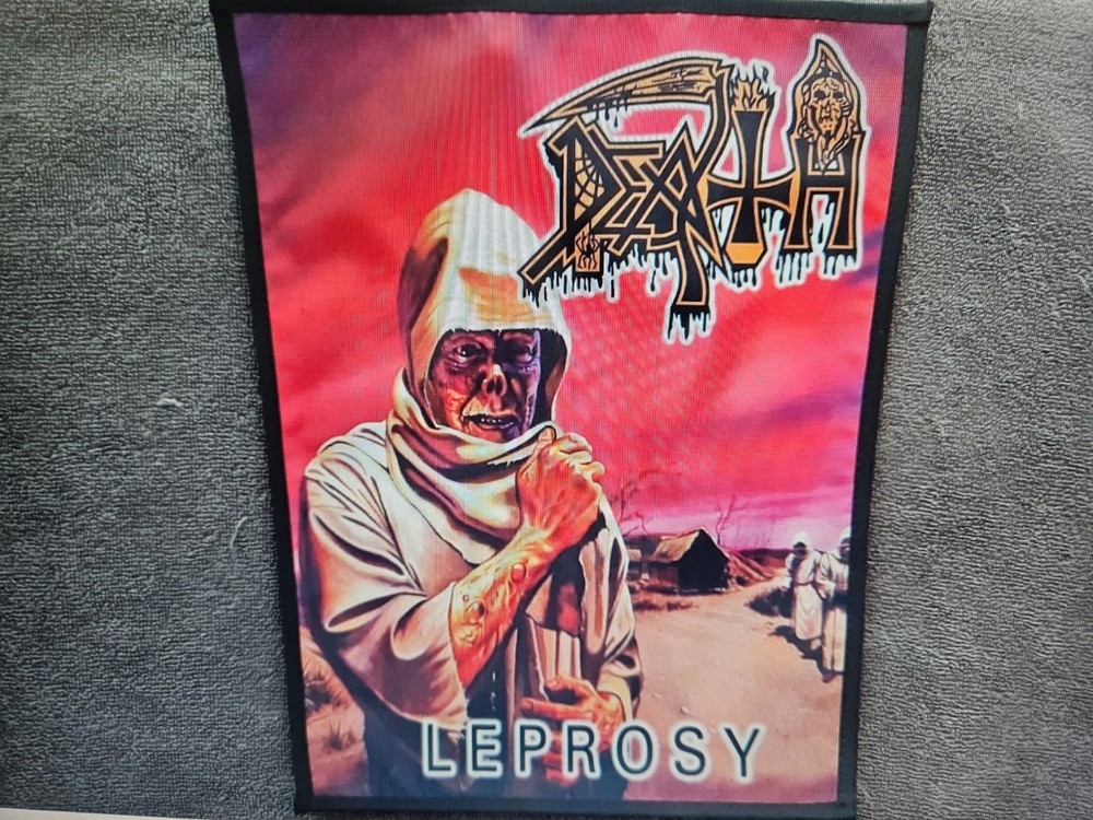 DEATH, LEPROSY, SEW ON SUBLIMATED LARGE BACK PATCH
