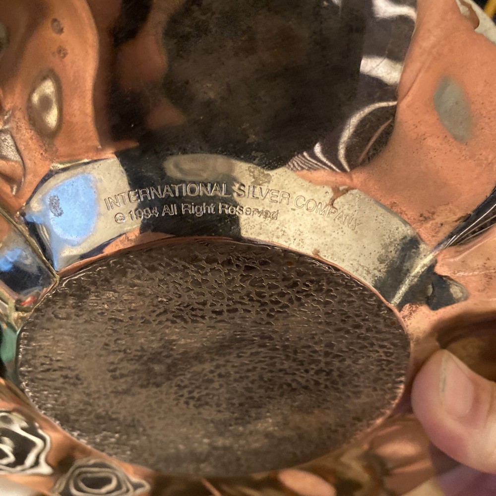 Vintage International Silver Company Poppy Flower Plate 1994 Vintage