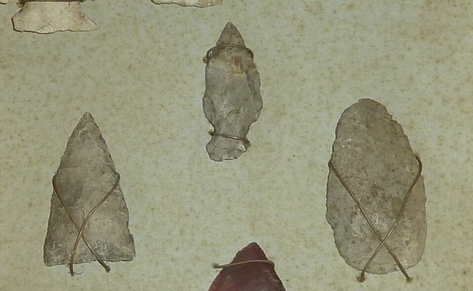 Vintage 10 Indian Arrowheads,Old Hunting Tools,Artifact,Native American Used