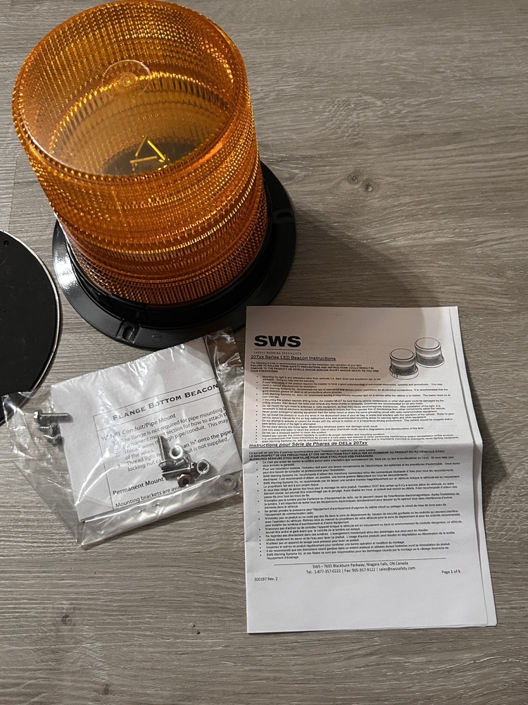 6" SWS 23621 BEACON Permanent Mount