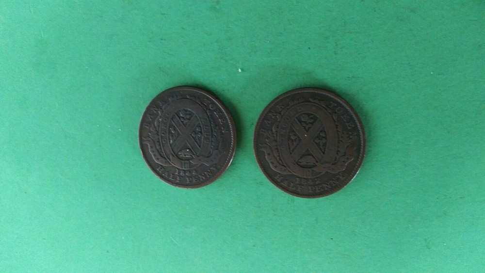 Canada 1/2 cent Tokens 1844 & 1842
