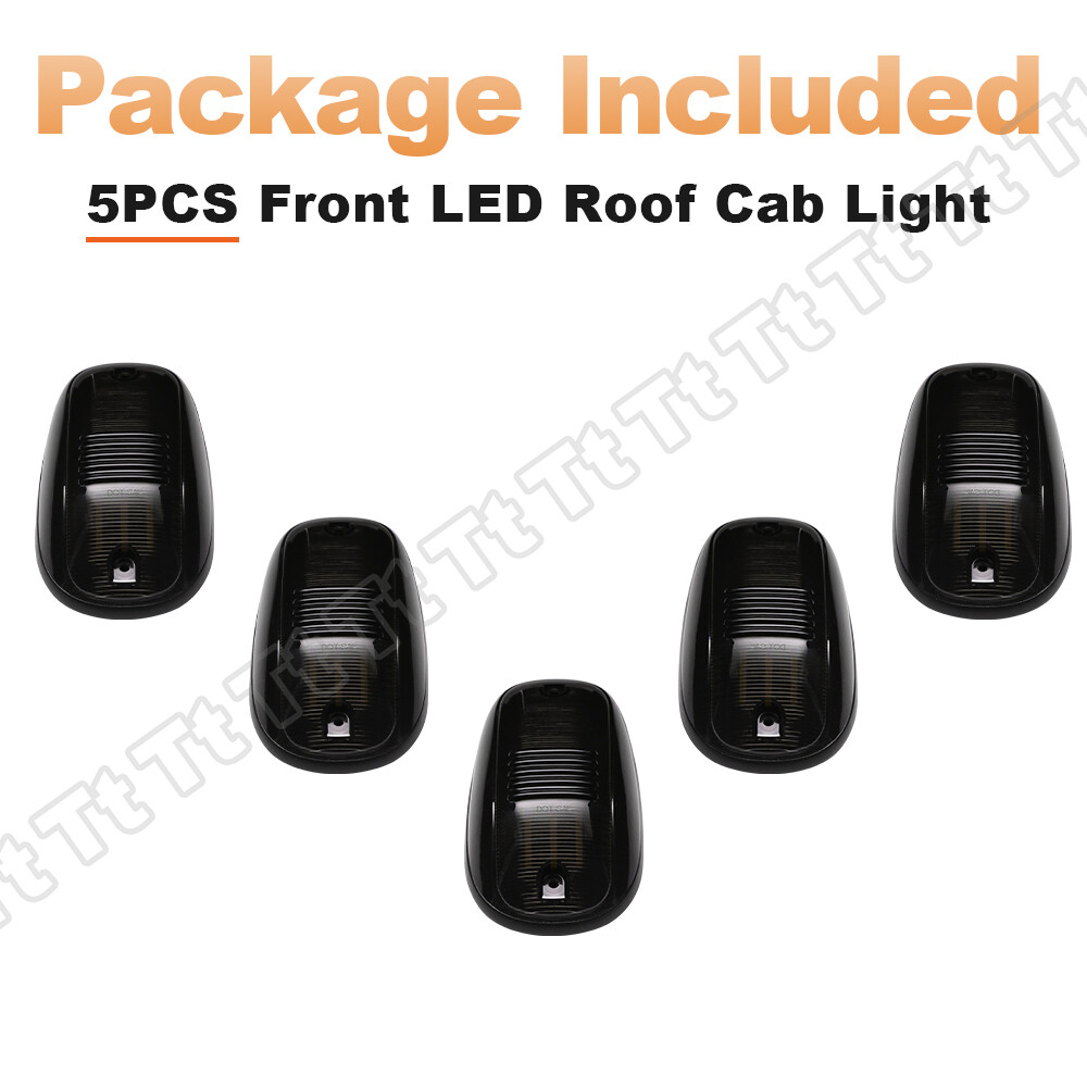 5x For Dodge RAM 1500 2500 3500 Smoked Rooftop Cab Running Marker Light LED