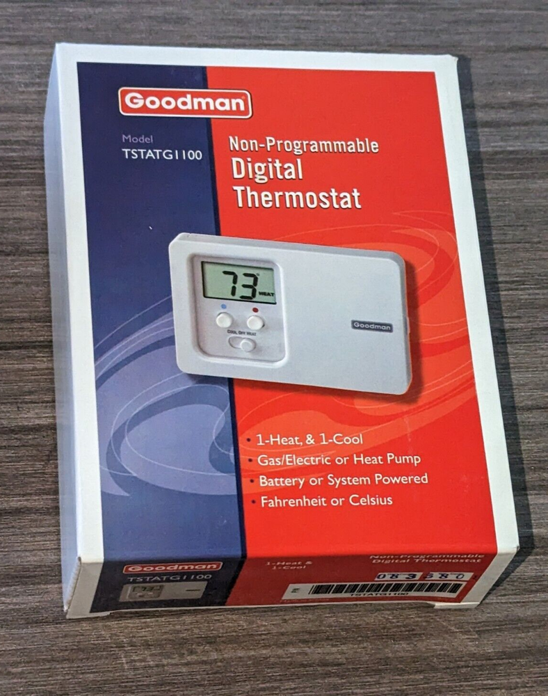 Goodman Digital Thermostat TSTATG1100 NON-PROGRAMMABLE