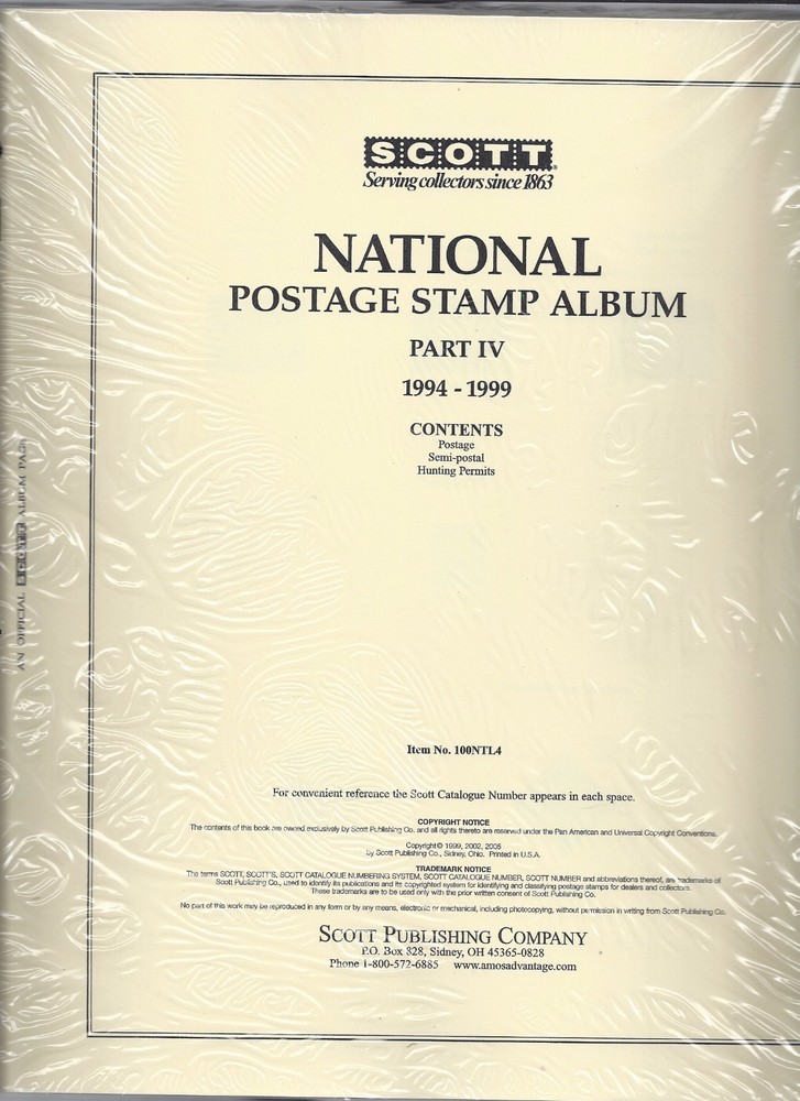 Scott National US Page Set Part IV 1994-1999 100NTL4