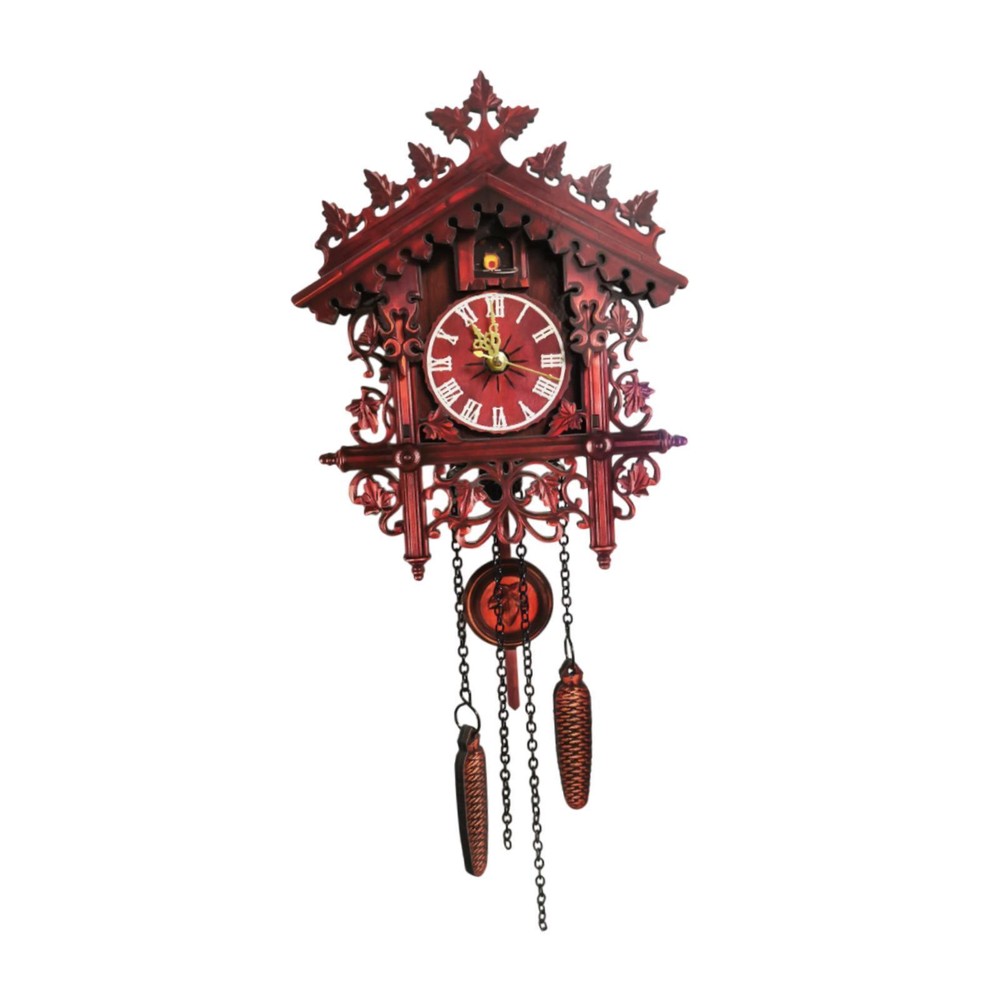 Wall Mounted Cuckoo Clock for Farmhouse Lightweight Decorative with Pendulum