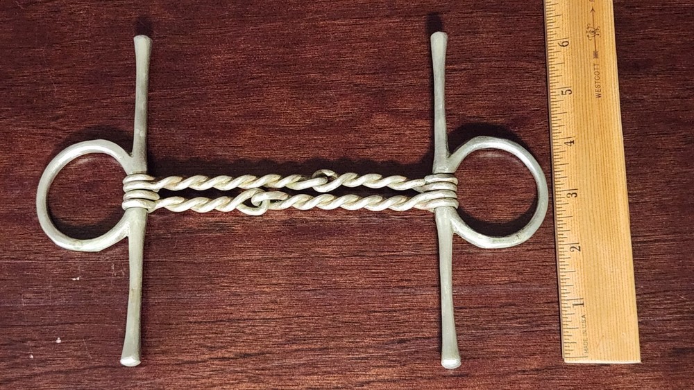 Vintage NEVER RUST Double-Twisted Wire Snaffle Bit Horse