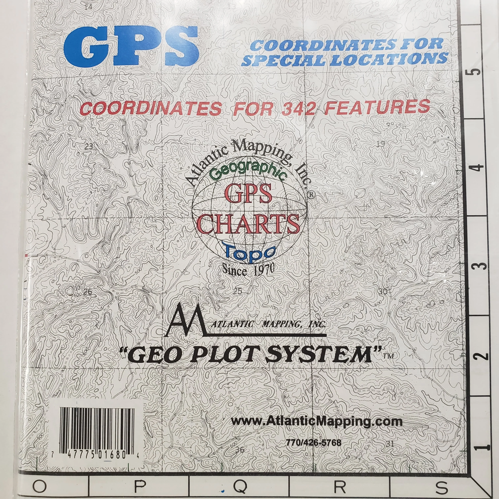 Atlantic Mapping GPS Paper Map Lay Lake