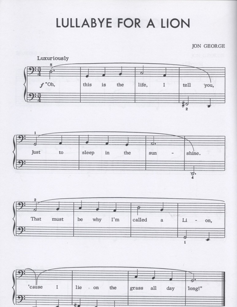 Kaleidoscope Solos Piano Book 1 George 1973 Basic Notation March Lullaby