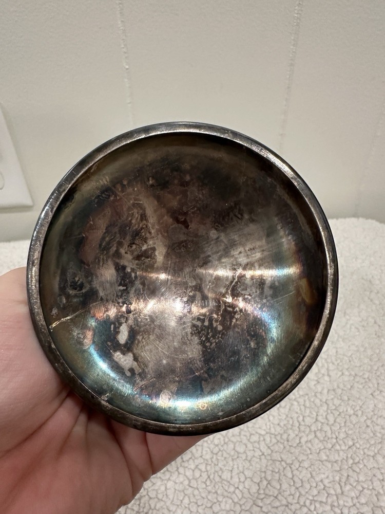 Antique Silverplate Chippendale Compote