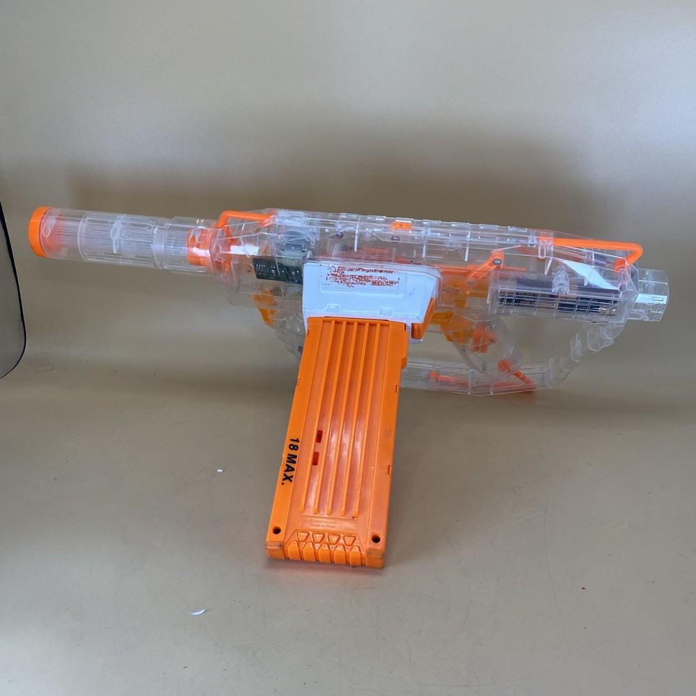 NERF Modulus Ghost Ops Evader  Blaster Transparent  LIghts Up （ seller  FIXed)
