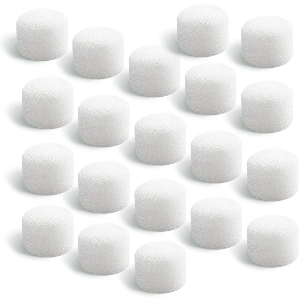 Dirvcp Air Filter Sponge, Compressor Replacement System, Round White