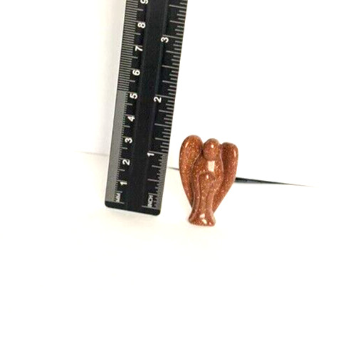 Gold Stone Sparkly Reddish Brown Angle Mini 1.5"