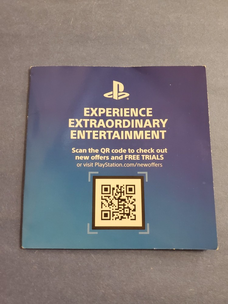 "Experience Extraordinary Entertainment" PS4 Insert ONLY