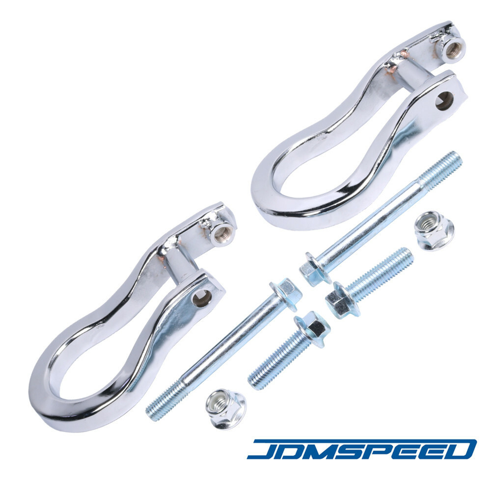 New Chrome Front Tow Hooks 84195899 For 2019-2022 Chevrolet Silverado 1500