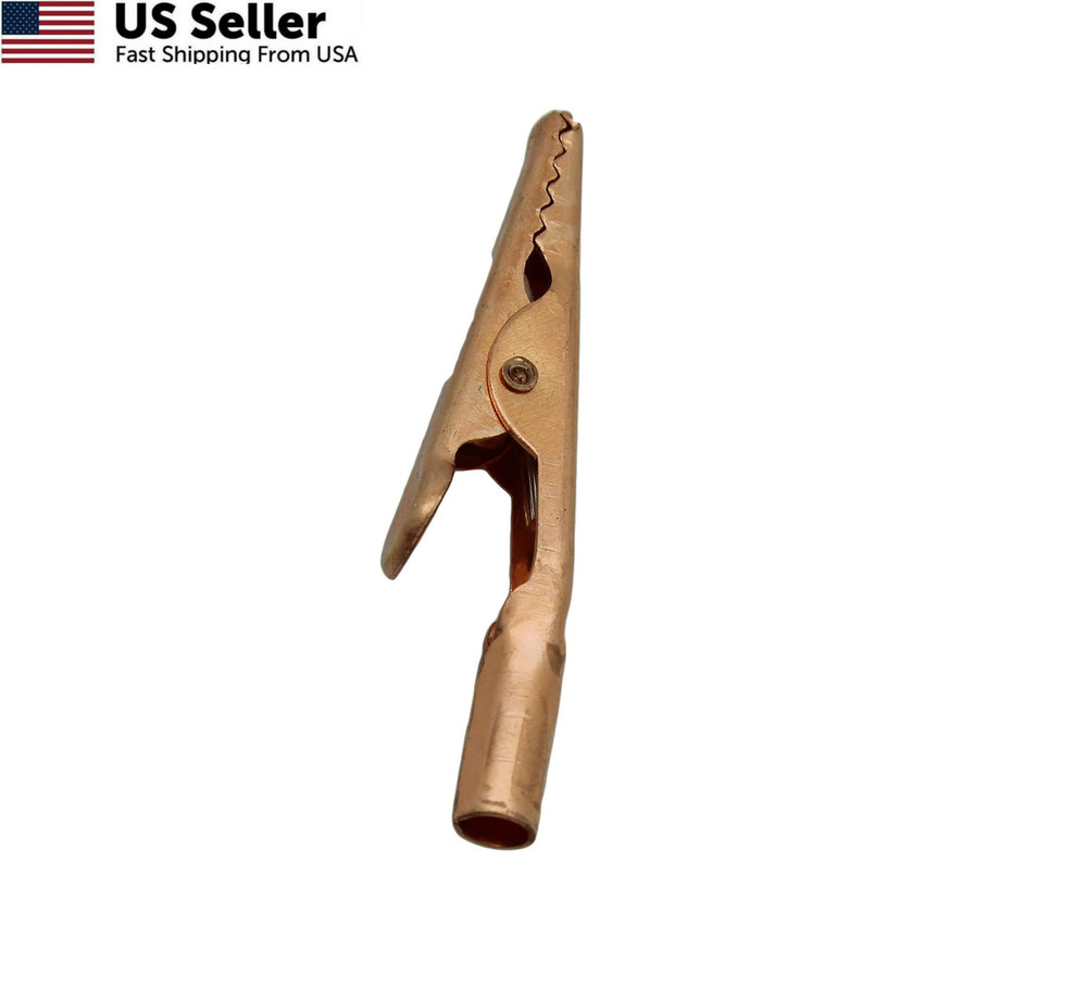 ProTechTrader Solid Copper Alligator Clips (4 1-1/8in (28mm) Clips,