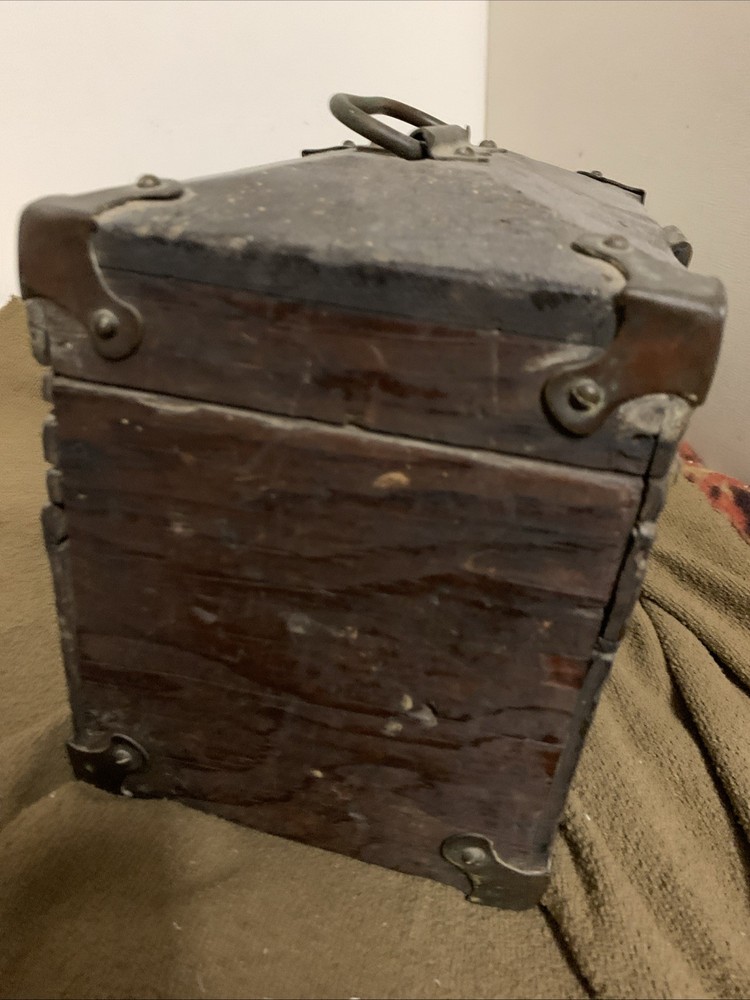 Antique Blasting Box With Metal Interior