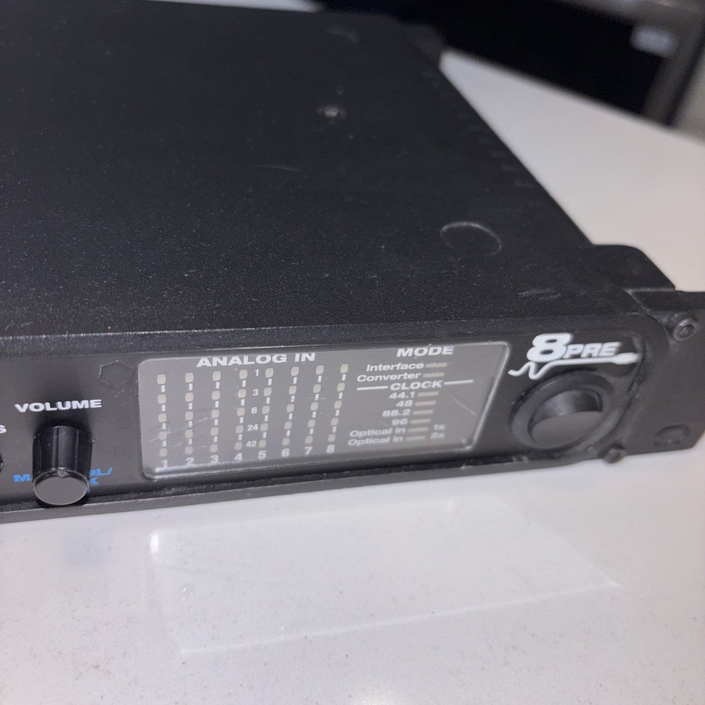 MOTU 8Pre Audio Recording Studio Interface ADAT 8 Channel Firewire Untested