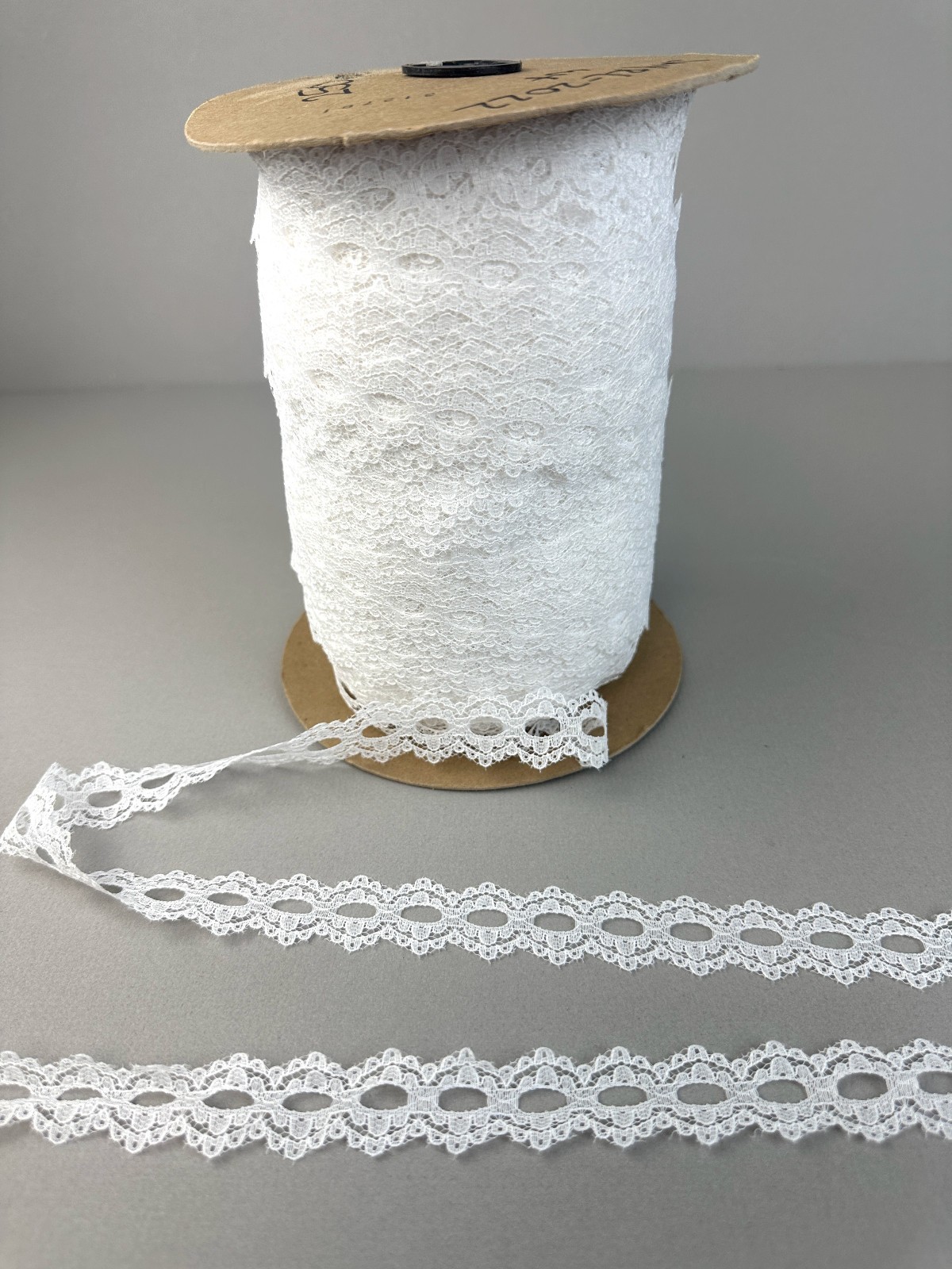 Vintage Lace Trim White 3/4"W 250 Yd Spool Sewing Lingerie