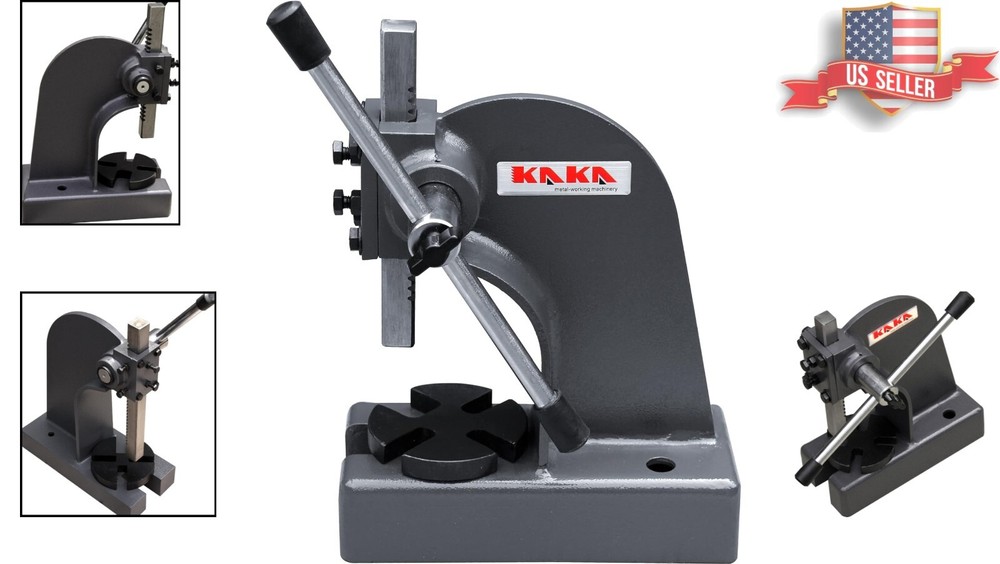 Compact 0.5 Ton Arbor Press for Efficient Metalworking - Cast Iron Construction