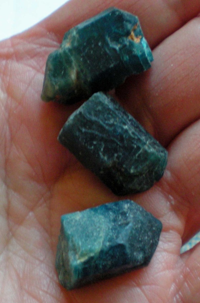 Apatite  - 3 Crystals - Brazil r761m