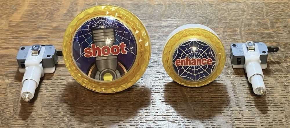 Fish Game Machine Shooting/Enhance Push Button 12V LED Arcade Button (Yellow)