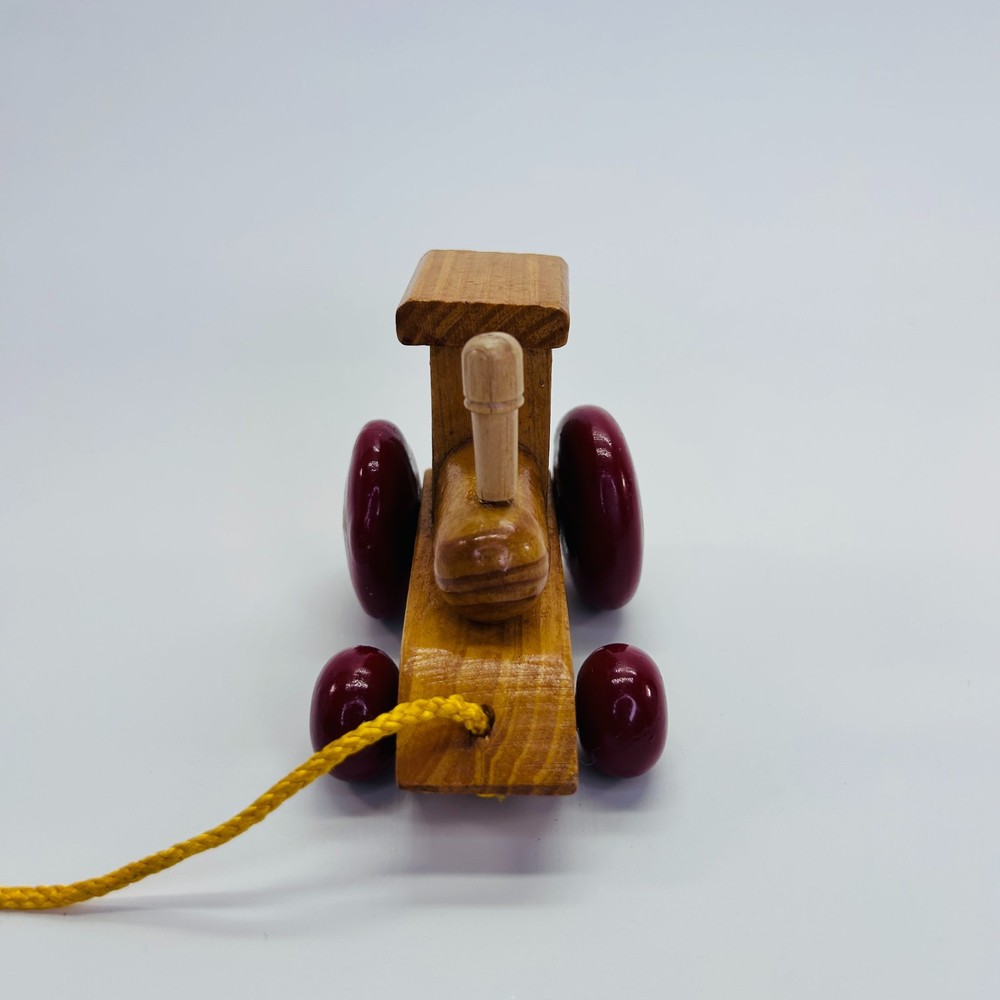 Neiman Marcus Wooden Train Engine Pull Toy