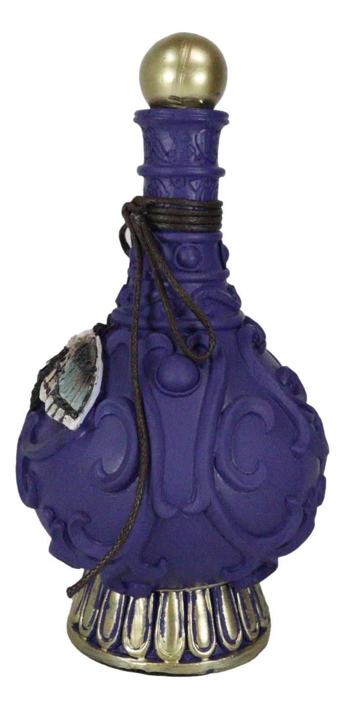 Wicca Spiritual Witchcraft Moth Metamorphosis Purple Faux Potion Bottle Decor