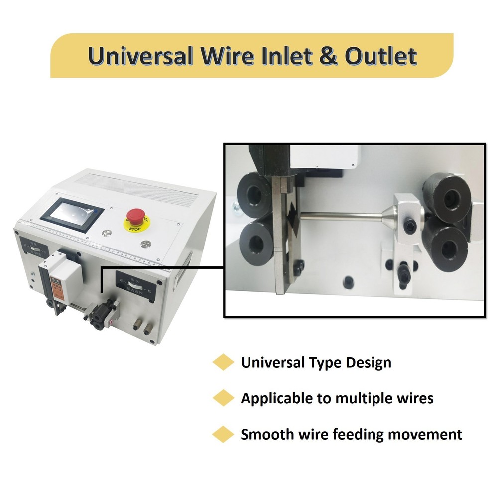 110V Wire Cable Stripping Machine 0.1-4.5mm² Fully Automatic Copper Cable Cuttin