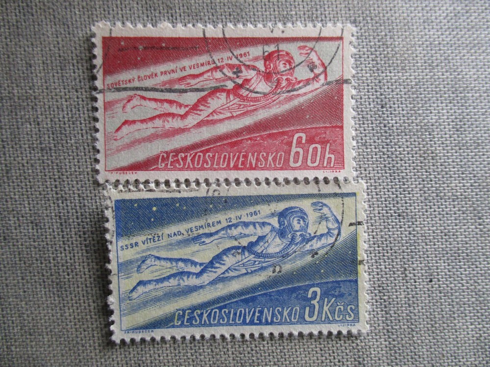 Czechoslovakia, Scott# 1042-1043, used
