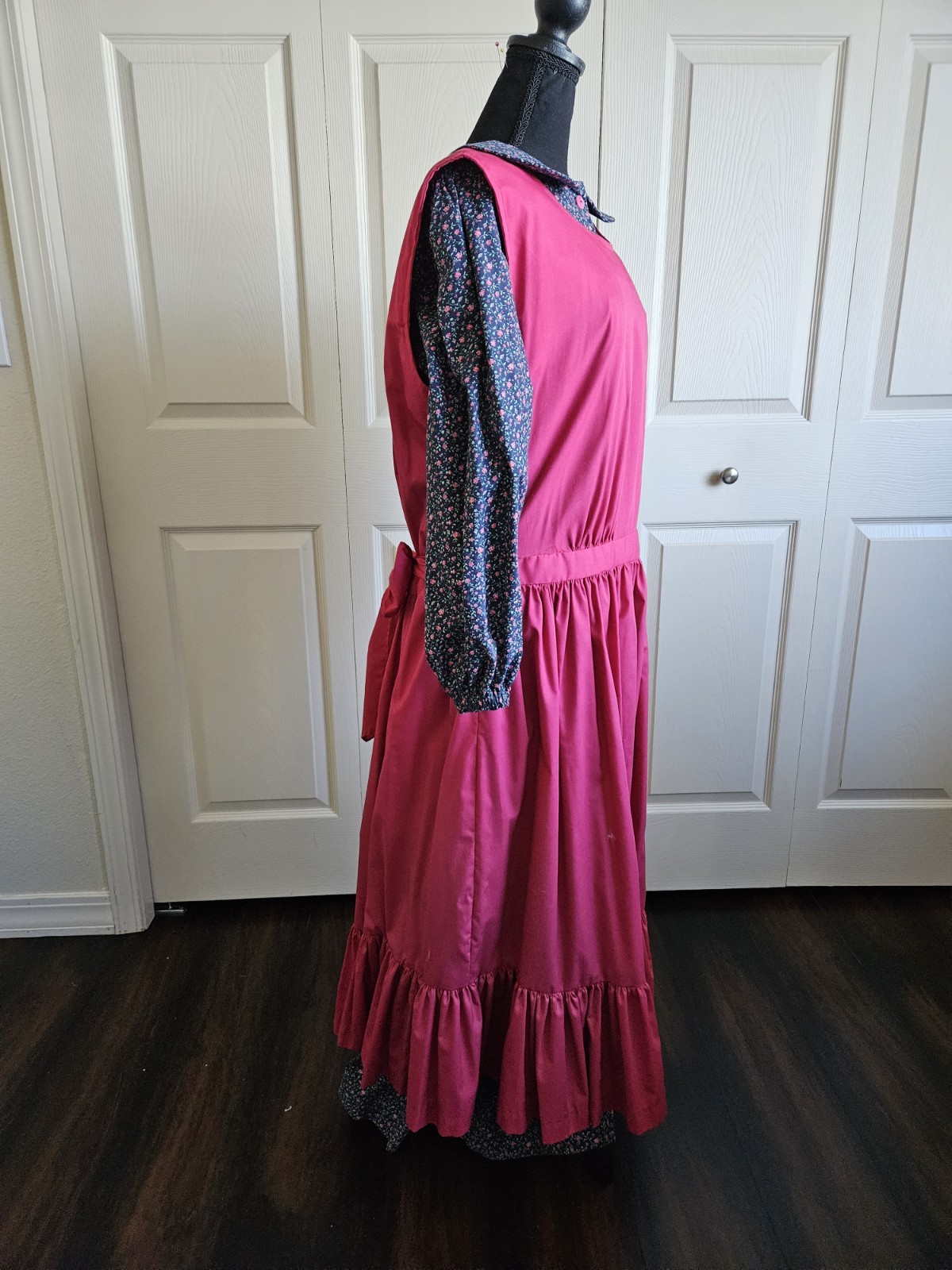 Praire dress w/ pinafore, apron, 2 pc, costume, reenactment, pioneer, civil war