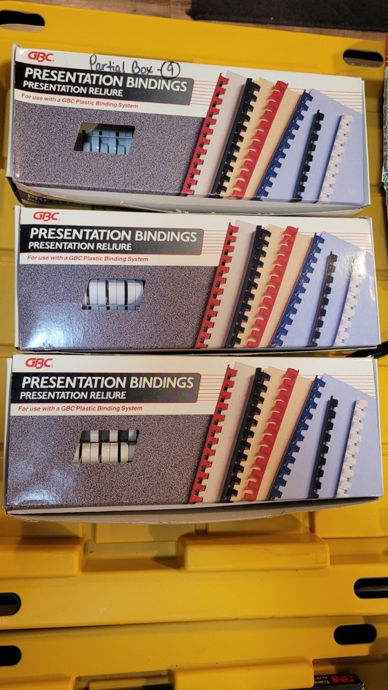 GBC Presentation Bindings 3/4" White Plastic