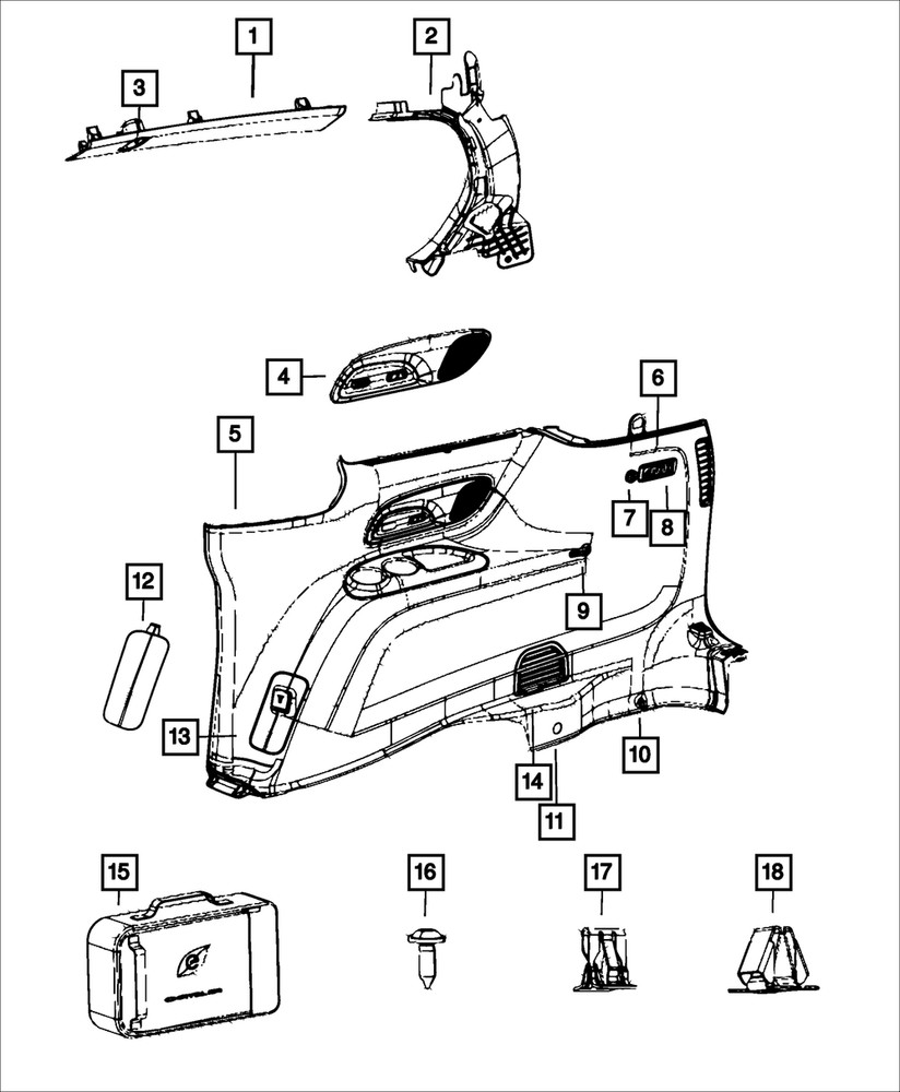 Genuine Mopar Coat Hook 6EK84PD2AA